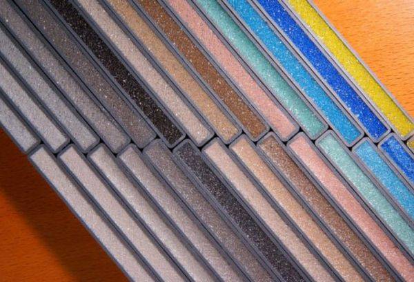 couleurs de coulis de carreaux