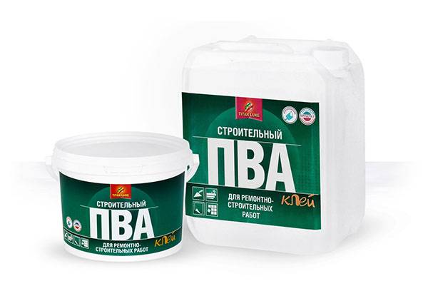 Construction de colle PVA