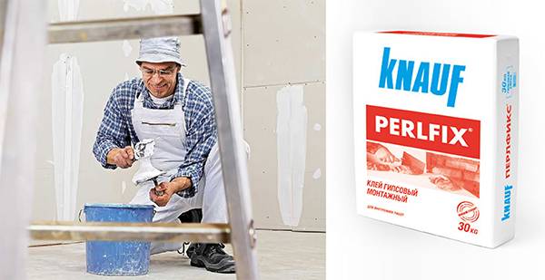 Adhésif spécialisé pour l'installation de cloisons sèches