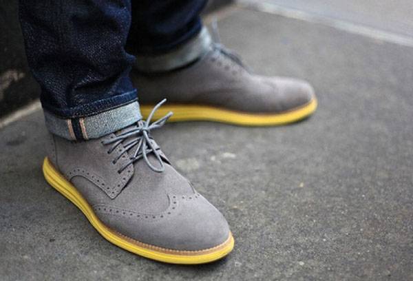 Chaussures en daim preppy