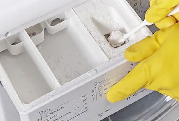 Nettoyage du bac à lessive