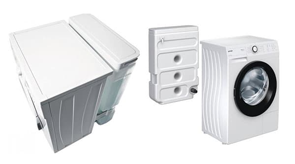 Machine à laver avec réservoir