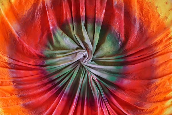 Coloration inhomogène des tissus