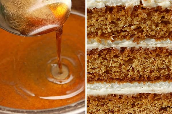 Sirop de miel pour faire tremper les gâteaux