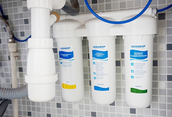 Filtres à eau qui coule