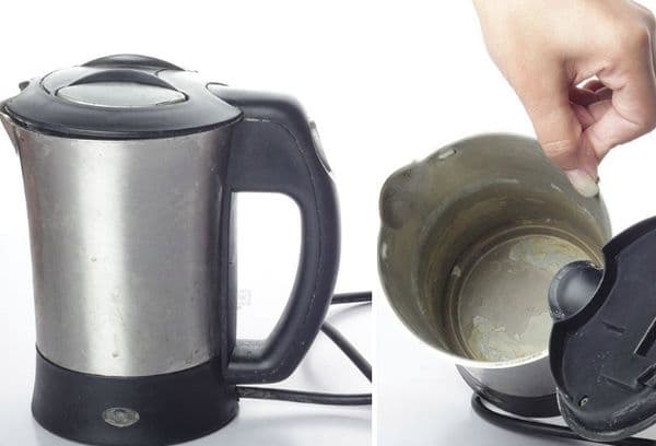 Plaque dans la bouilloire