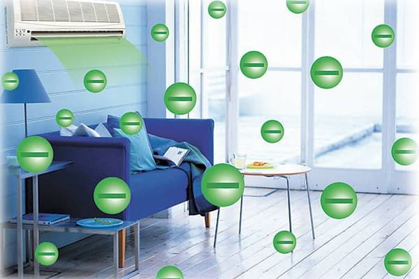 Ions négatifs dans l'appartement