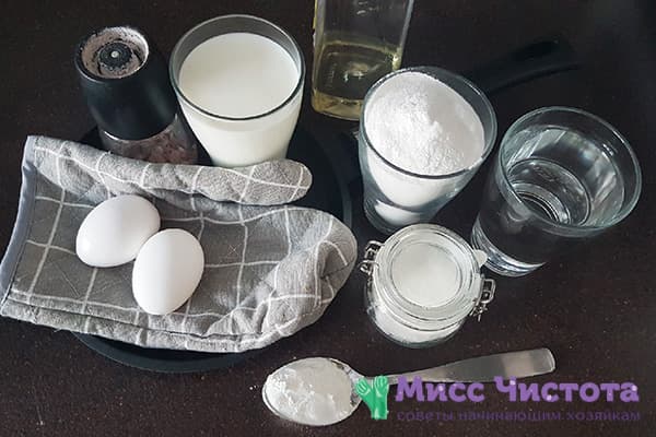 Ingrédients pour galettes de riz