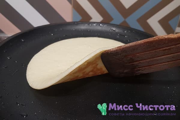 Pancake à moitié fini