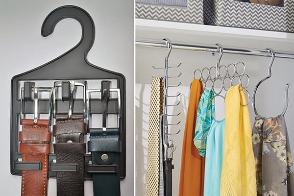 Cintres spéciaux pour ceintures et ceintures