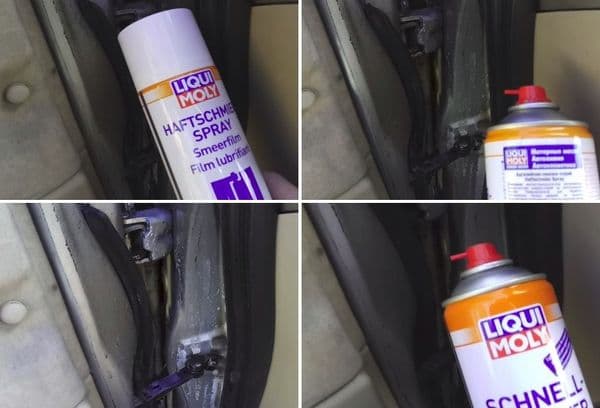 lubrification par pulvérisation de porte