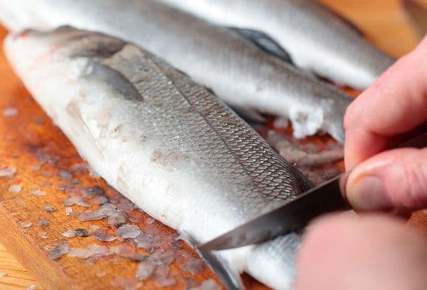 Nettoyer le poisson des écailles