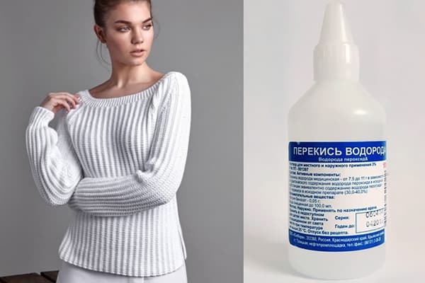 Peroxyde d'hydrogène pour blanchir les chandails