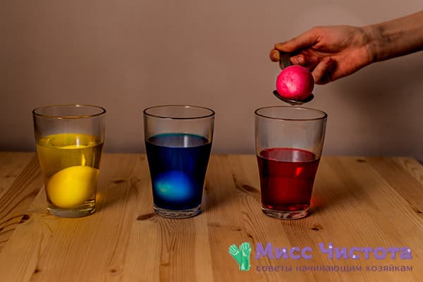 Oeufs colorants avec colorant alimentaire
