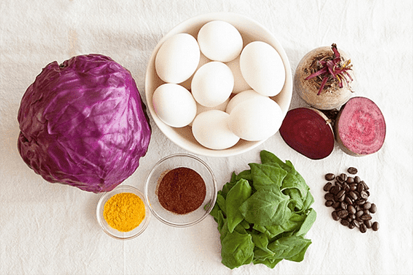 Colorants naturels pour les œufs