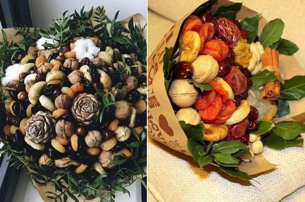 Bouquets de noix et fruits secs