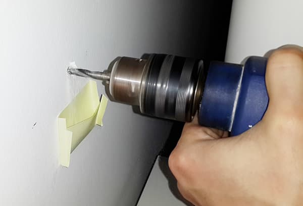 Enveloppe de papier pour la poussière pendant le forage