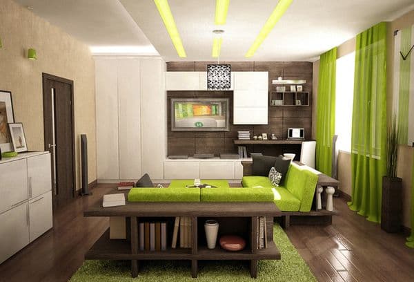 La palette de couleurs à l'intérieur