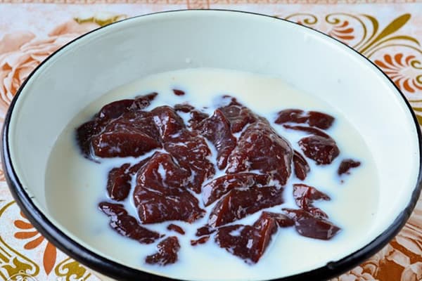 Foie de porc au lait