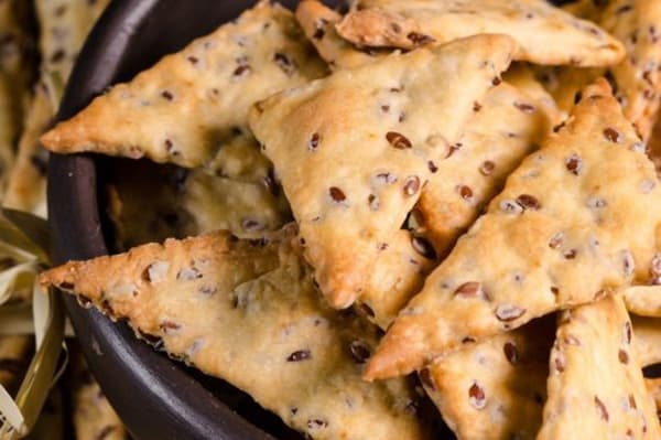 Triangles aux graines de lin