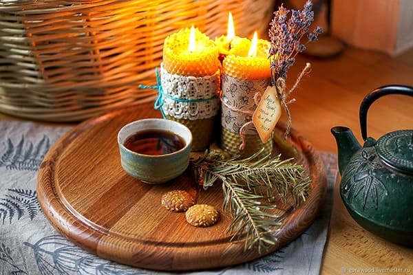 Plateau de service à l'huile