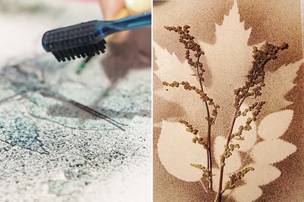 Éclaboussures de brosse à dents