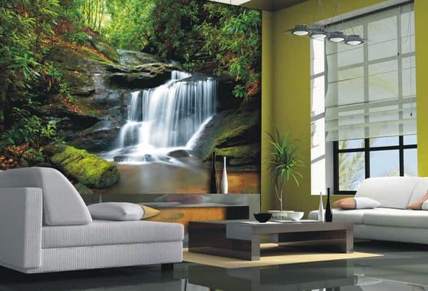 photo papier peint dans le salon