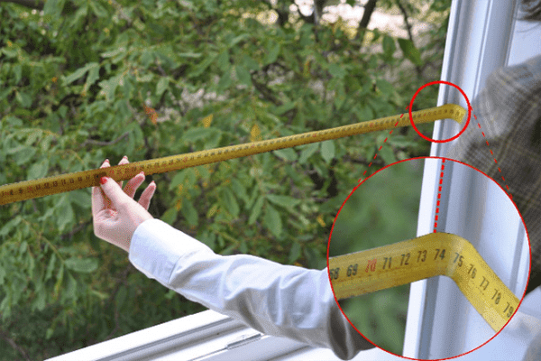 Mesure d'ouverture de fenêtre