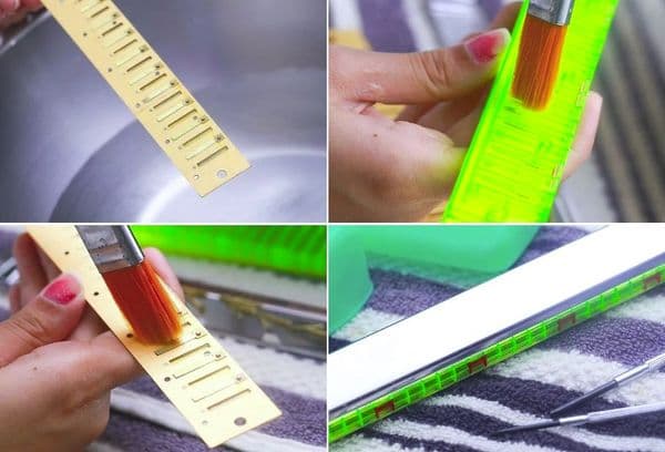 Nettoyage d'harmonica