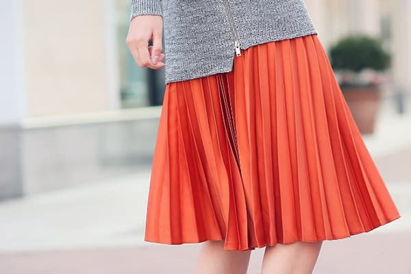 Mini jupe plissée