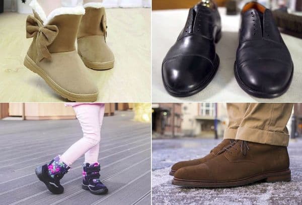 Chaussures différentes