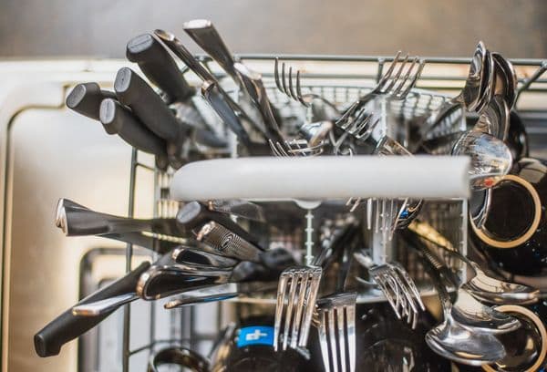 fourchettes d'argent au lave-vaisselle
