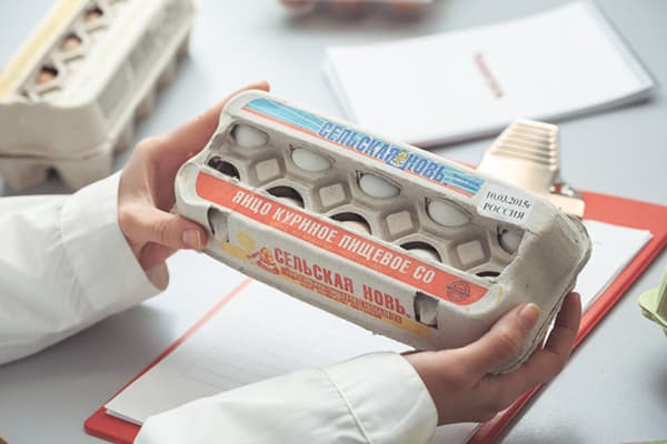 Dix oeufs par paquet