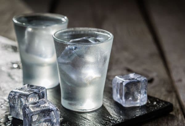 verres avec vodka