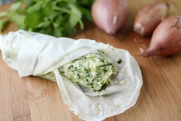 Beurre avec les verts