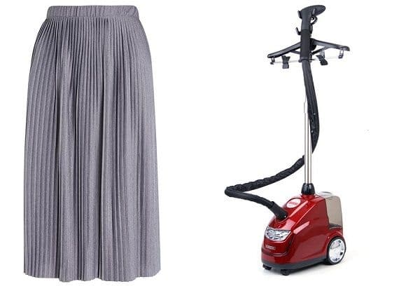 Repassage jupe plissée à la vapeur