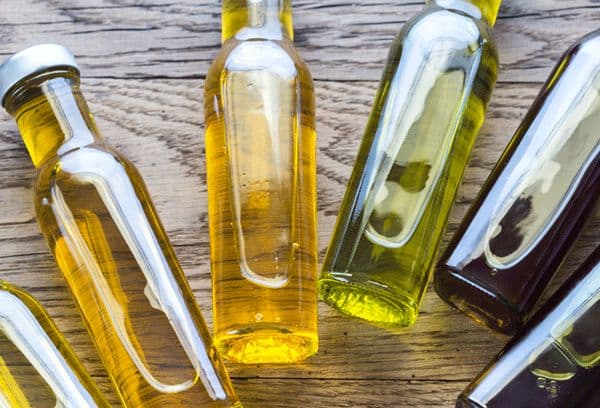 bouteilles d'huile