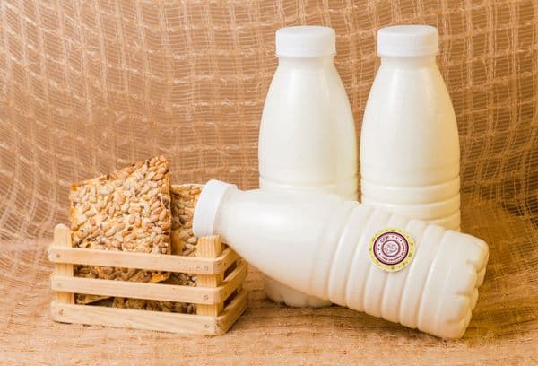 Bouteilles de kéfir