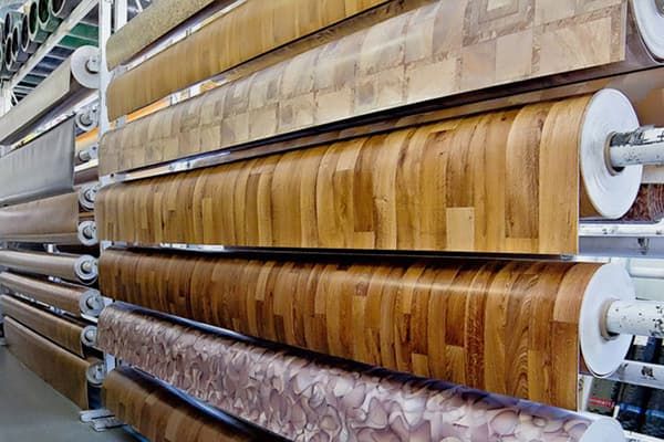 Linoléum dans le magasin