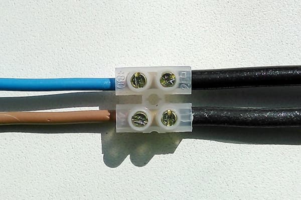 Connexion du bornier