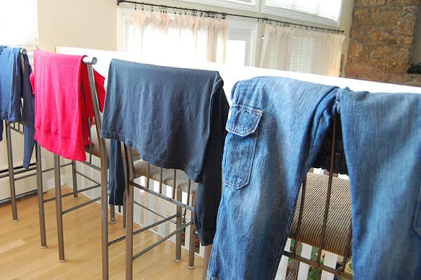Séchage du linge à la maison