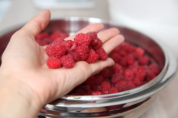 Framboises fraîches