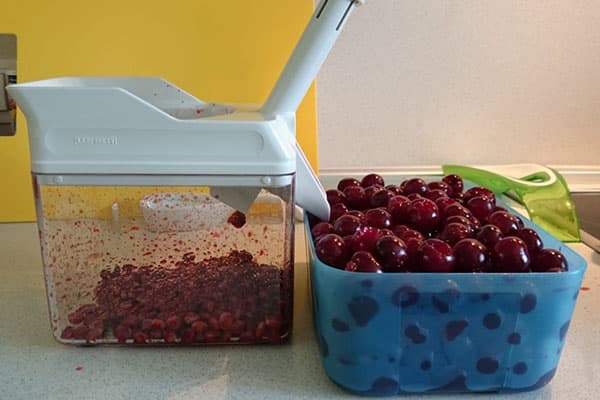 Séparation des graines des cerises