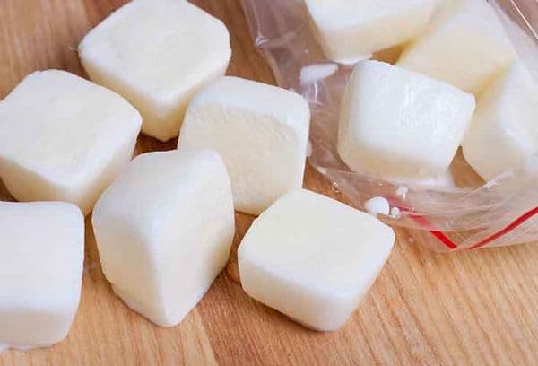 mozzarella congelée