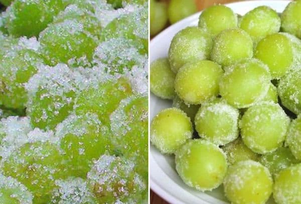 Des raisins au sucre