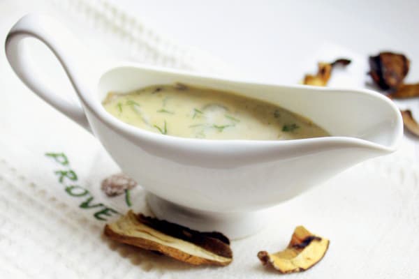 Sauce crémeuse aux champignons