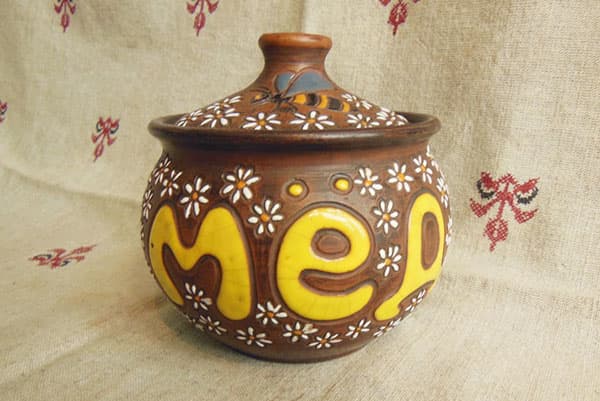 Pot à miel en céramique