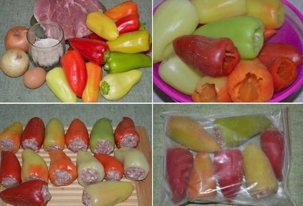 Poivre farci congelé