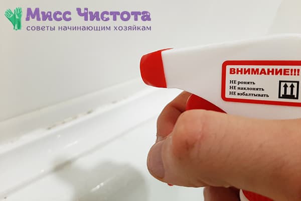 Enlever les champignons dans la salle de bain avec un outil spécial