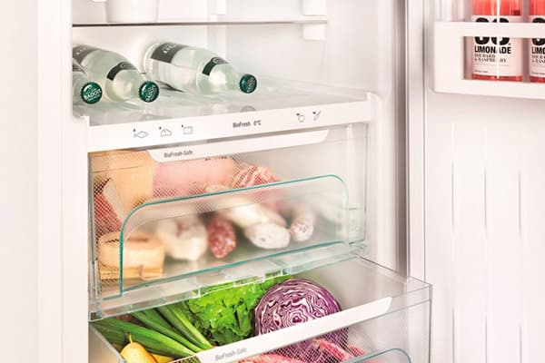 Zone de fraîcheur dans le frigo